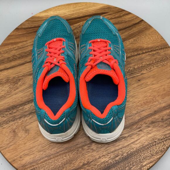 Brooks Launch Shoes Womens Size 9 B Teal Orange Running Comfort Walking Sneakers - Picture 5 of 8